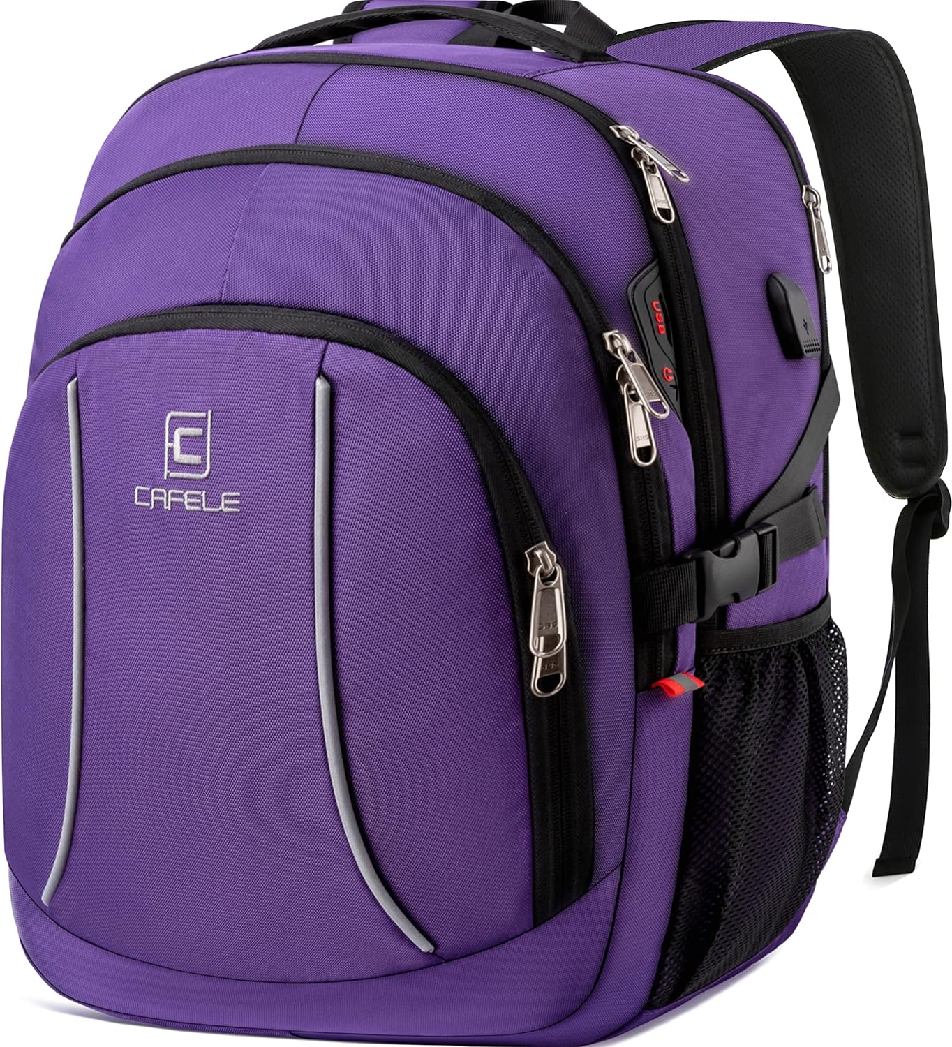 RFID Cafele Laptop Backpack Travel Computer Backpack College Bookbag School Backpack with USB Charging Port