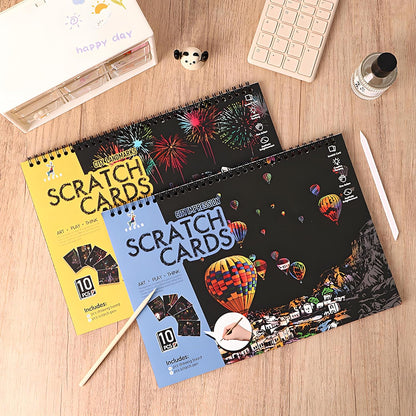 Purilite Select 20 PCS Cityscape Scratch Art Book