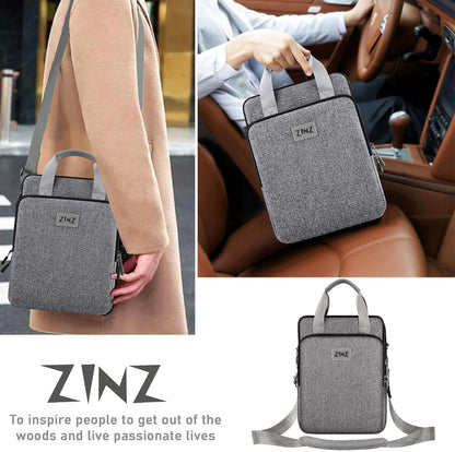 ZINZ Slim & Expandable Case 12.9 13 inch Travel Laptop Shoulder Bag for MacBook Air 13" M3/M2/M1, MacBook Pro 13" M2/M1, iPad Pro 12.9"/13"/11", iPad Air 13",L01G03 - PuriLite
