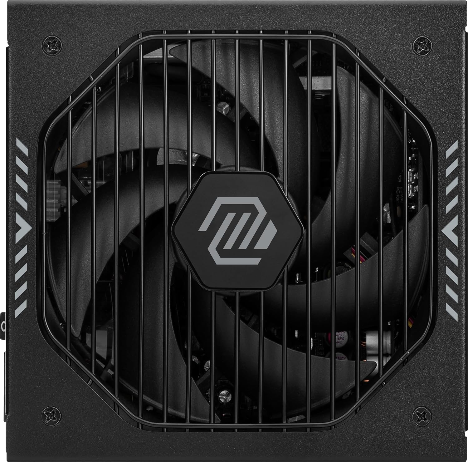 MSI MAG A750GL PCIE 5 Gaming Power Supply - Full Modular - 80 Plus Gold Certified 750W - Compact Size - ATX PSU - PuriLite