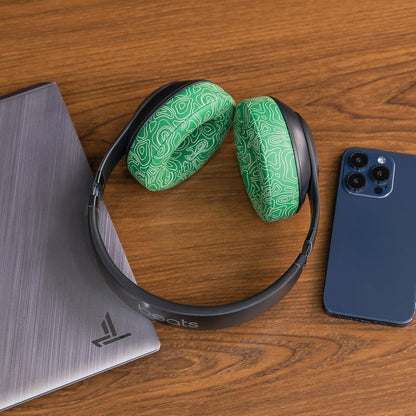 WC Wicked Cushions Replacement Ear Pads for Beats Studio 2 & 3 (B0501, B0500) Wired & Wireless | Does NOT Fit Beats Solo | Softer PU Leather, Enhanced Foam & Stronger Adhesive | Emerald Tide