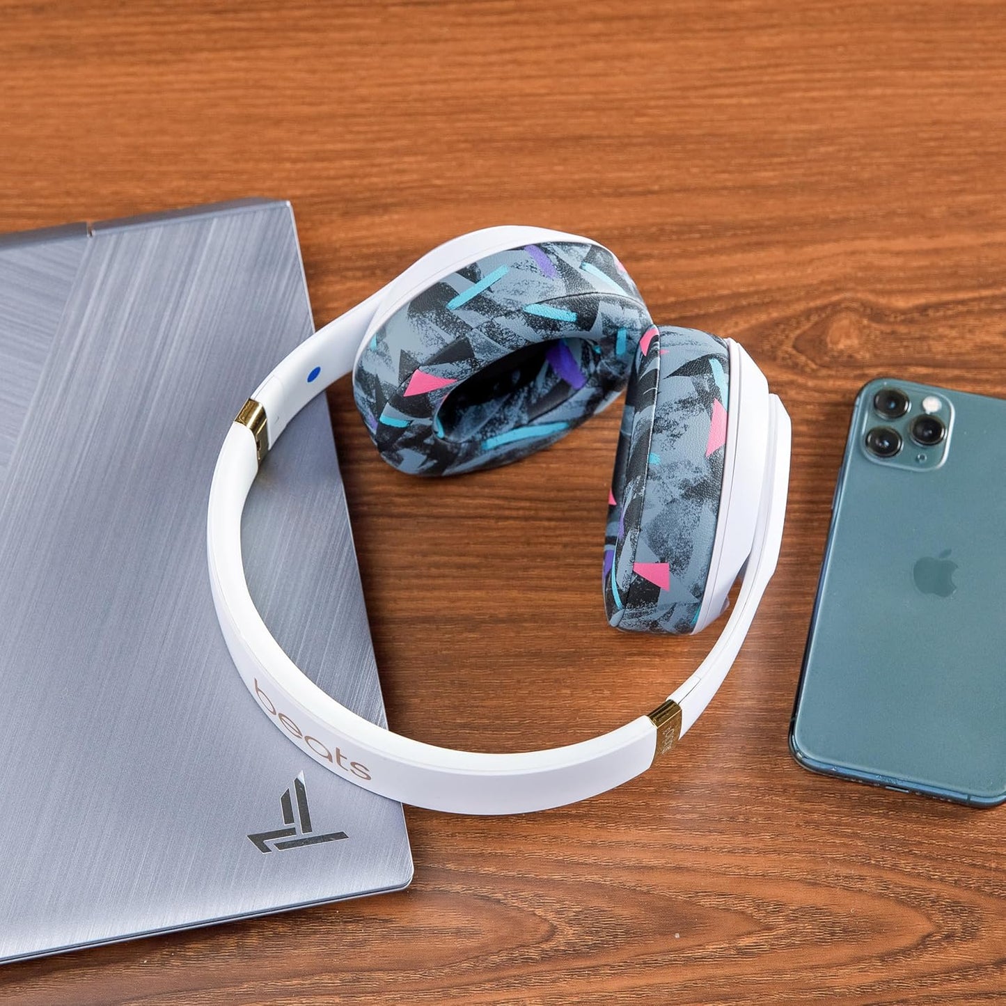 WC Wicked Cushions Replacement Ear Pads for Beats Studio 2 & 3 (B0501, B0500) Wired & Wireless | Does NOT Fit Beats Solo | Softer PU Leather, Enhanced Foam & Stronger Adhesive | Black Floral