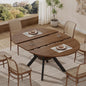 Extendable Round Dining Table to Oval | MECHYIN