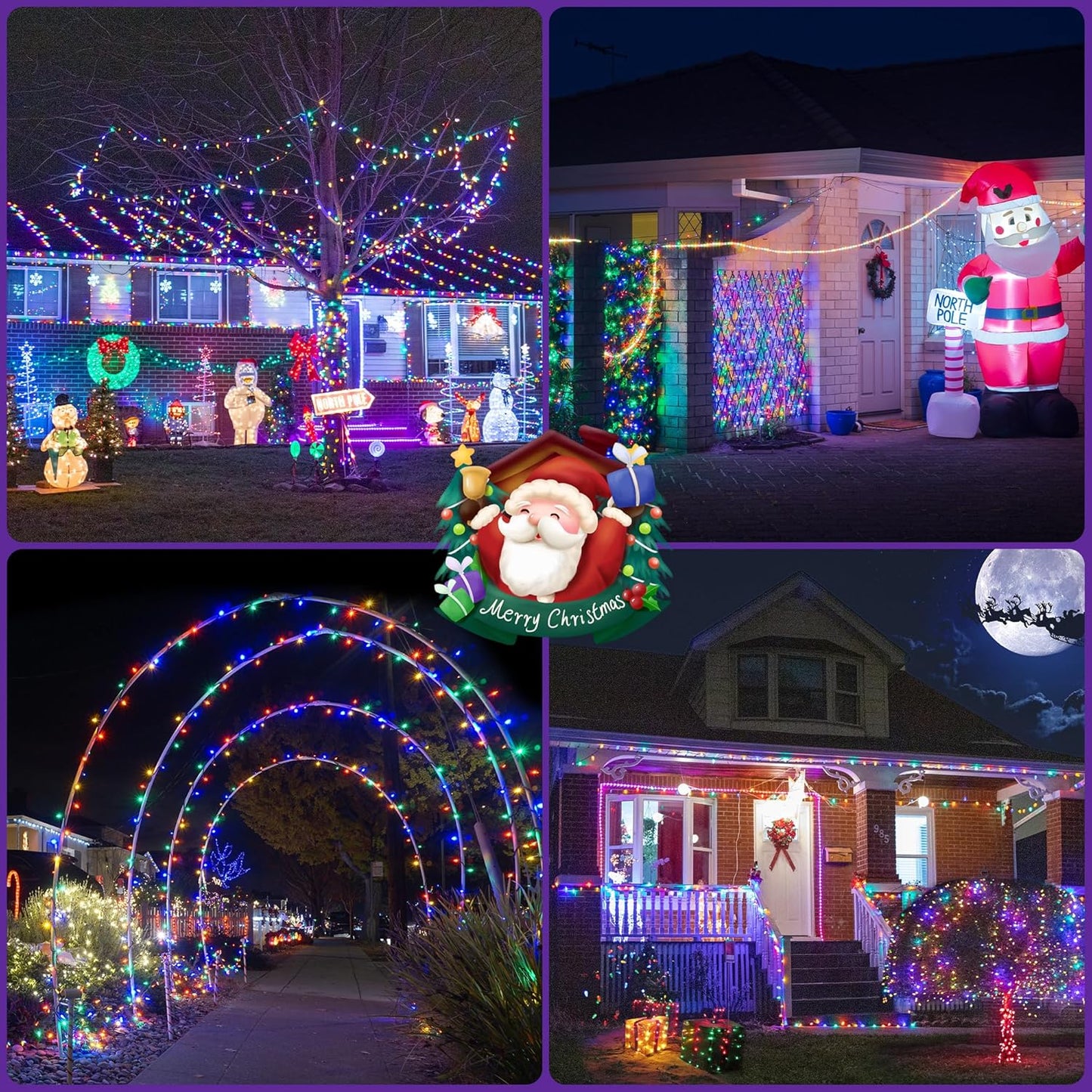 JMEXSUSS 2 Pack 75.5ft Orange Solar Christmas Lights, Total 400 LED Solar String Lights Outdoor Waterproof, 8 Modes Orange Halloween Lights for Tree Patio Garden Thanksgiving Halloween Decorations