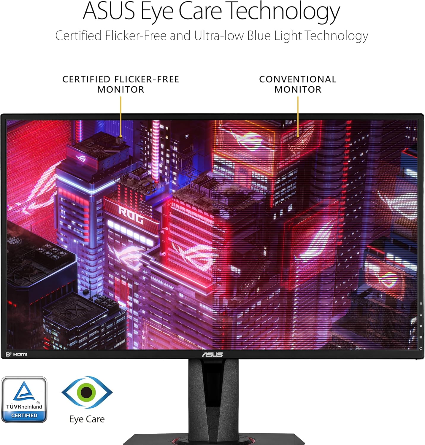 ASUS TUF Gaming 27” 1440P Gaming Monitor (VG27AQM1A) - QHD (2560x1440), 260Hz, 1ms, Fast IPS, ELMB Sync, Freesync Premium, G-Sync compatible, Variable Overdrive, 90%DCI-P3, DisplayHD 400, 3yr warranty