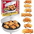 Emoji Poop Mini Waffle Maker- Breakfast Fun for Kids w Cute Smiley Face Design, 4" Waffler Iron Makes Poo Shaped Pan Cakes or Waffles, Electric Nonstick Appliance w Recipes, Funny Gag Gift for Him Her