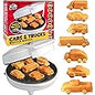 Emoji Poop Mini Waffle Maker- Breakfast Fun for Kids w Cute Smiley Face Design, 4" Waffler Iron Makes Poo Shaped Pan Cakes or Waffles, Electric Nonstick Appliance w Recipes, Funny Gag Gift for Him Her