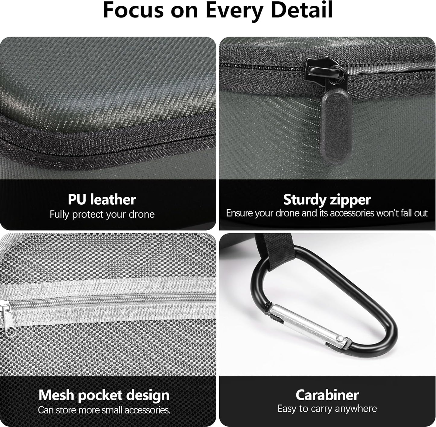 FPVtosky Carrying Case for DJI NEO, Porable Travel Storage Bag for DJI NEO Drone Aceessories (for DJI NEO, Black)