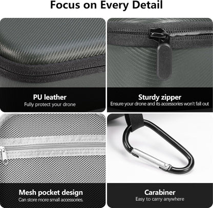 FPVtosky Carrying Case for DJI NEO, Porable Travel Storage Bag for DJI NEO Drone Aceessories (for DJI NEO, Black)
