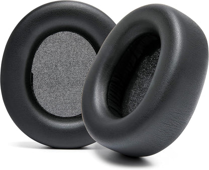 WC Upgraded Replacement Earpads for Steelseries Arctis Nova Pro Wireless Made by Wicked Cushions | Improved Durability, Thickness, Softer Leather, and Sound Isolation | 90's Black