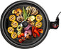 Elite Gourmet EMG6505G Smokeless Indoor Electric BBQ Grill with Glass Lid, Dishwasher Safe, PFOA-Free Nonstick, AdjCatable Temperature, Fast Heat Up, Low-Fat Meals Easy to Clean Design