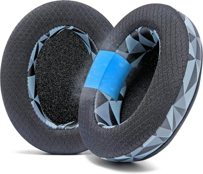 WC Freeze for Arctis Nova - Hybrid Fabric Cooling Gel Replacement Earpads for Arctis Nova Pro Wired, Nova 7, 5, 4, 3, 1 - Made by Wicked Cushions (Does Not Fit Nova Pro Wireless) | Black