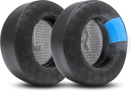 WC Freeze V2 Virtuoso Max - Cooling Gel Earpads for Corsair Virtuoso Max by Wicked Cushions | Extreme Comfort, New Freeze V2 Cooling Fabric, Extra Thick | Black - PuriLite