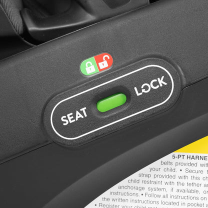 Evenflo Gold Revolve360 Extend All-in-One Rotational Car Seat with SensorSafe - Onyx