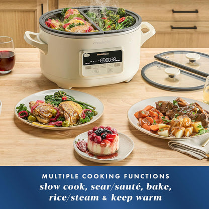 Crock-Pot Multicooker and programmable slow cooker with baking function, oat milk