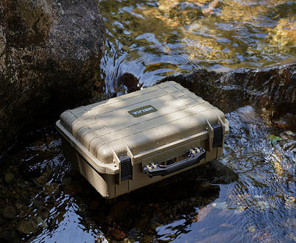 MEIJIA All Weather Portable Waterproof Hard Case,Camera Case with Customizable Fit Foam, Perfectly Protection of Camera, Drones,Pistols,Lens,Equipments,18.5 x14.06x6.93inches