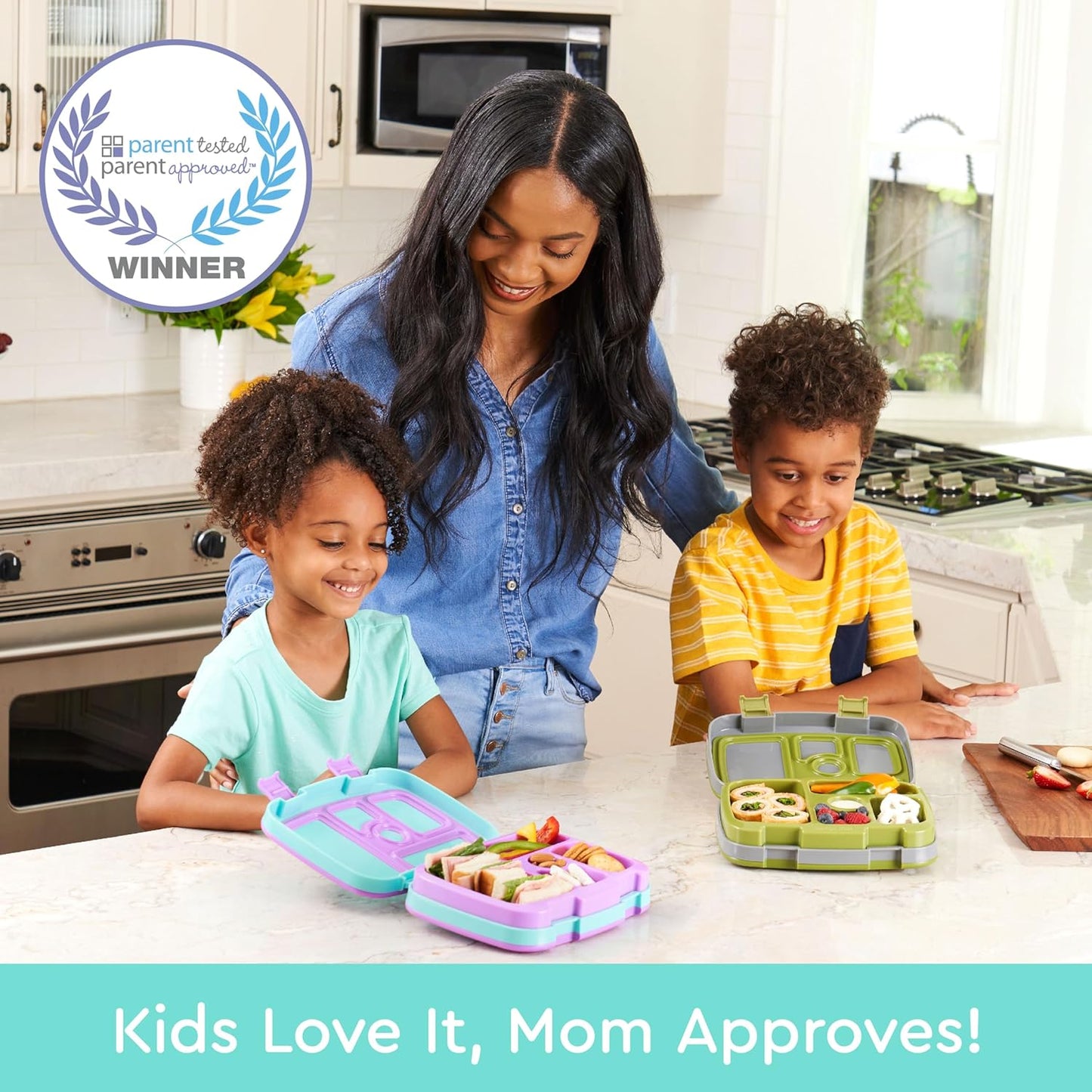 Bentgo Kids Prints (Unicorn) - Leak-Proof, 5-Compartment Bento-Style Kids Lunch Box - Ideal Portion Sizes for Ages 3 to 7 - BPA-Free and Food-Safe Materials