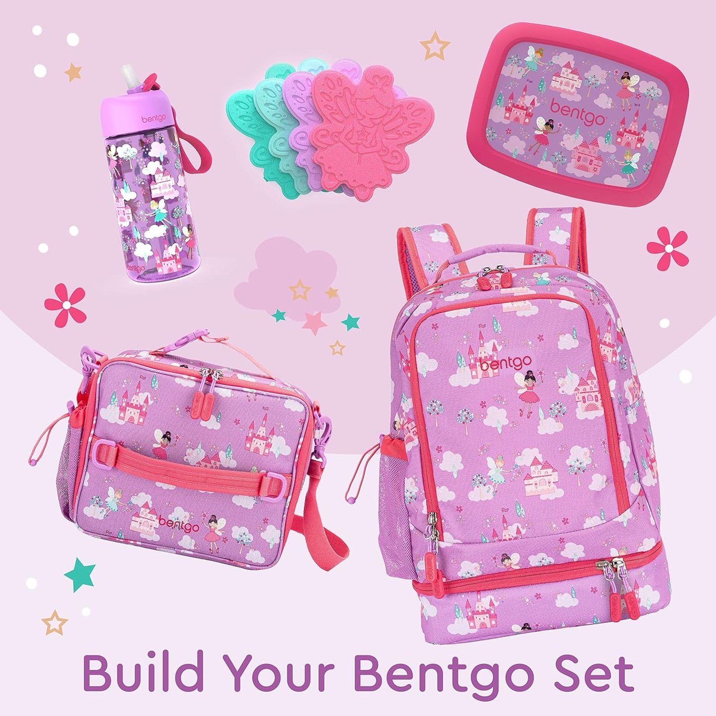 Bentgo Kids Prints 2-in-1 Backpack & Insulated Lunch Bag (Dinosaur)