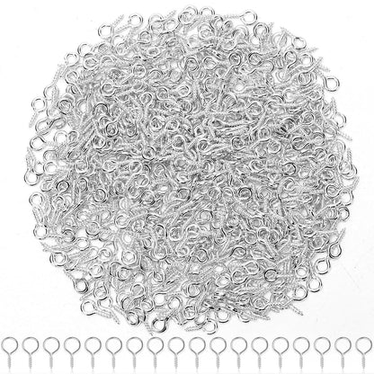 AUGSUN Eye Hooks, 12Pack 2.5 Inch Eye Hooks Heavy Duty 304 Stainless Steel Eye Screw,Screw Eyes Metal Screw Hooks Ring Screws Fasteners Hardware Tools