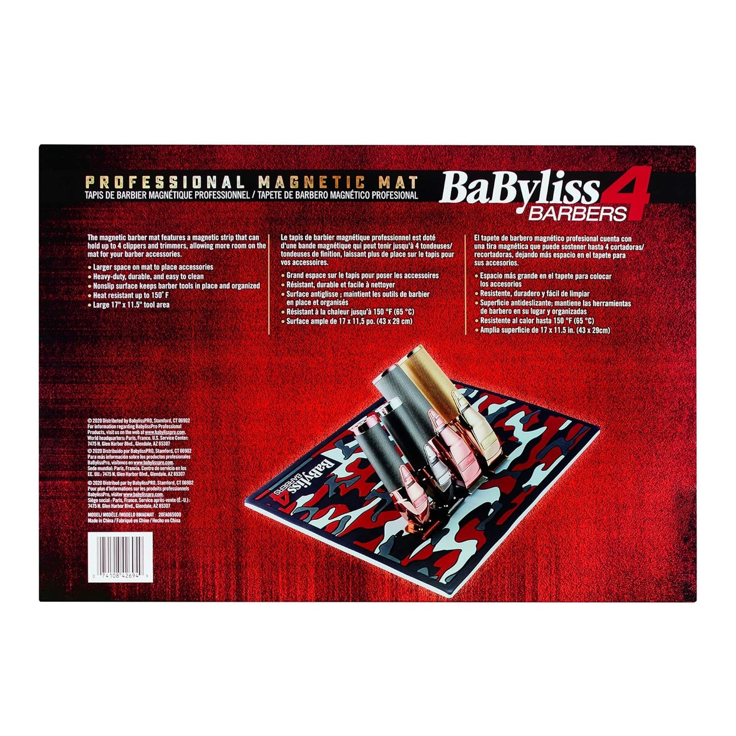 BaBylissPRO Magnetic Strip Rubber Barber Mat