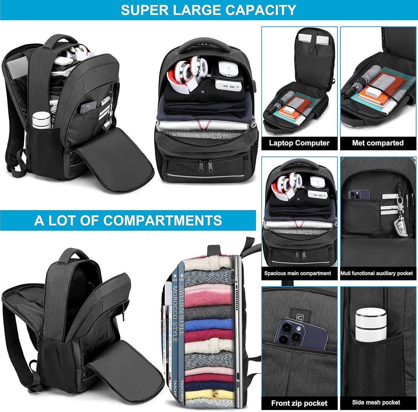 Laptop Backpack Travel Computer Backpack College Bookbag School Backpack
