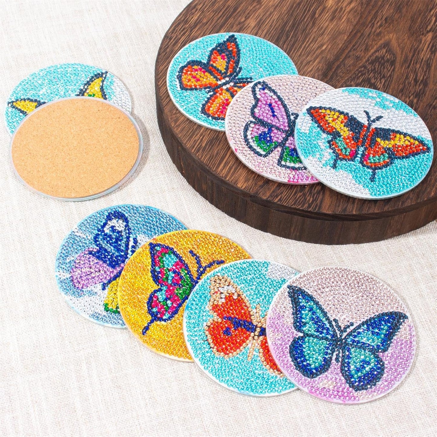 Purilite Select Cat Diamond Art Coasters Kit