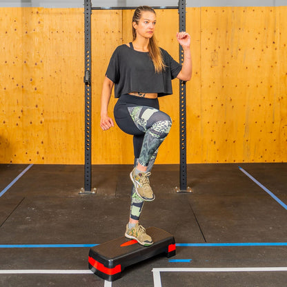 PRISP Adjustable Aerobic Stepper - 2-Level Exercise Step Platform, 68 cm