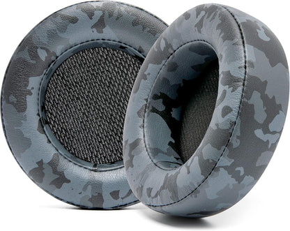 WC Upgraded Replacement Earpads for Corsair Virtuoso RGB Wireless Gaming Headset Made by Wicked Cushions | Improved Durability, Thickness, Softer Leather, and Sound Isolation | (Geo Grey)