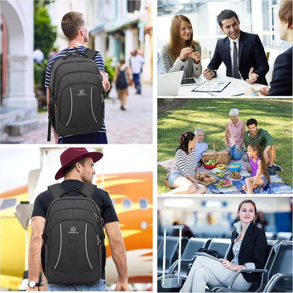 RFID Cafele Laptop Backpack Travel Computer Backpack College Bookbag School Backpack with USB Charging Port