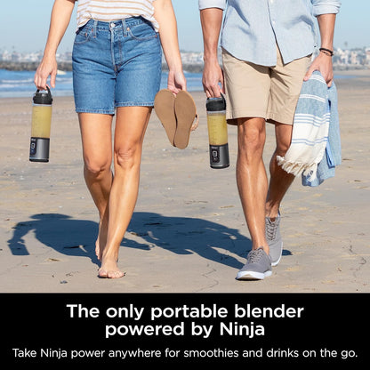 Ninja Blast Portable Blender, Cordless, 18oz. Vessel, Personal Blender for Shakes & Smoothies, BPA Free, Leakproof Lid, USB-C Rechargeable, Black, BC151BKC (Canadian Version)