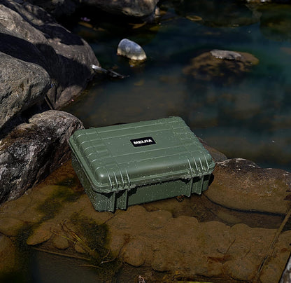 MEIJIA All Weather Portable Waterproof Hard Case,Camera Case with Customizable Fit Foam, Perfectly Protection of Camera, Drones,Pistols,Lens,Equipments,18.5 x14.06x6.93inches