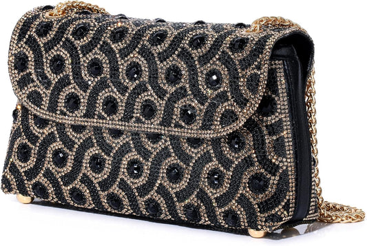 MUDUO Elegant Rhinestone Evening Bags Clutch Bags- evening Purse Evening Clutch Bag for for Wedding Cocktail Prom Party - PuriLite