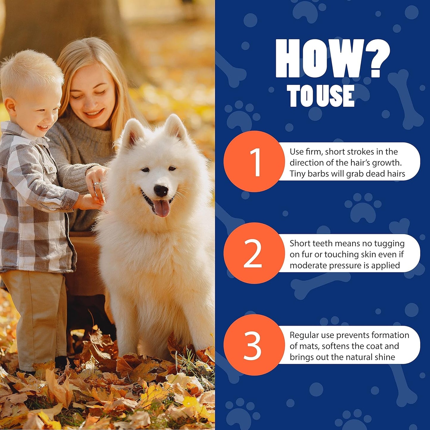 EquiGroomer Deshedding Brush for Dogs and Cats | Undercoat Deshedding Tool for Large and Small Pets | Comb Removes Loose Dirt, Hair and Fur While | Perfect for Short and Long Hair Grooming Shedding