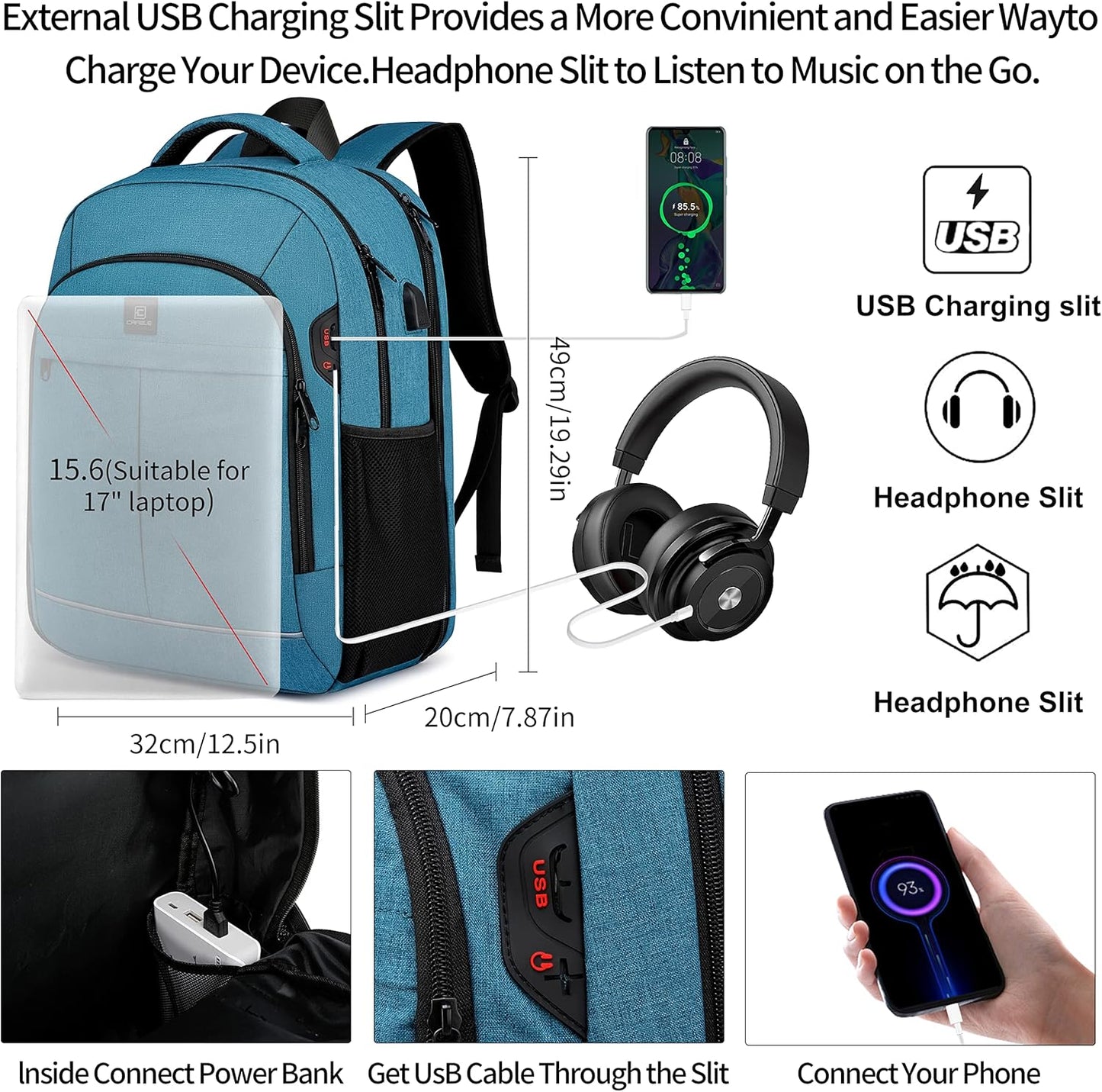 Laptop Backpack Travel Computer Backpack College Bookbag School Backpack