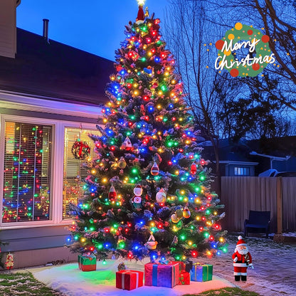 JMEXSUSS 2 Pack 75.5ft Orange Solar Christmas Lights, Total 400 LED Solar String Lights Outdoor Waterproof, 8 Modes Orange Halloween Lights for Tree Patio Garden Thanksgiving Halloween Decorations