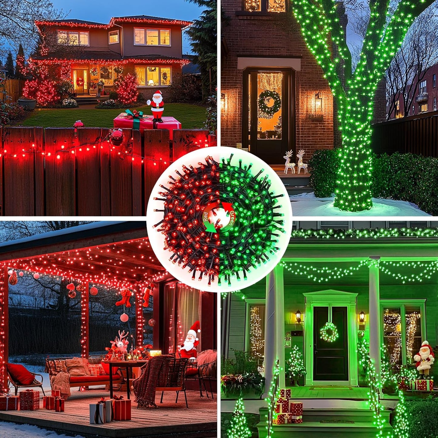 JMEXSUSS 66ft 200 LED Halloween Lights Outdoor, Orange String Lights Clear Wire, 8 Modes Orange Halloween Christmas String Lights Plug in for Tree Indoor Patio Garden Thanksgiving Decorations