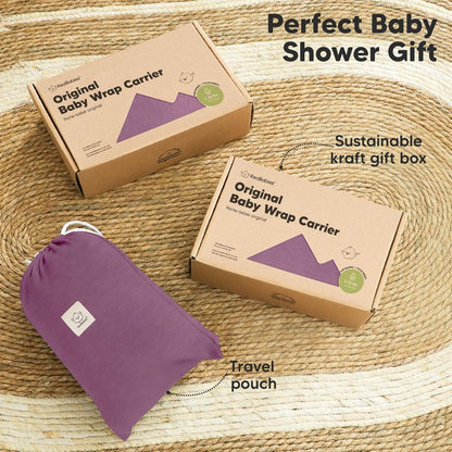 KeaBabies Baby Wrap Carrier - All in 1 Original Baby Carrier Newborn To Toddler Sling, Easy to Wear, Hands Free Bonding, Lightweight, Breathable Infant Wraps (Trendy Black)