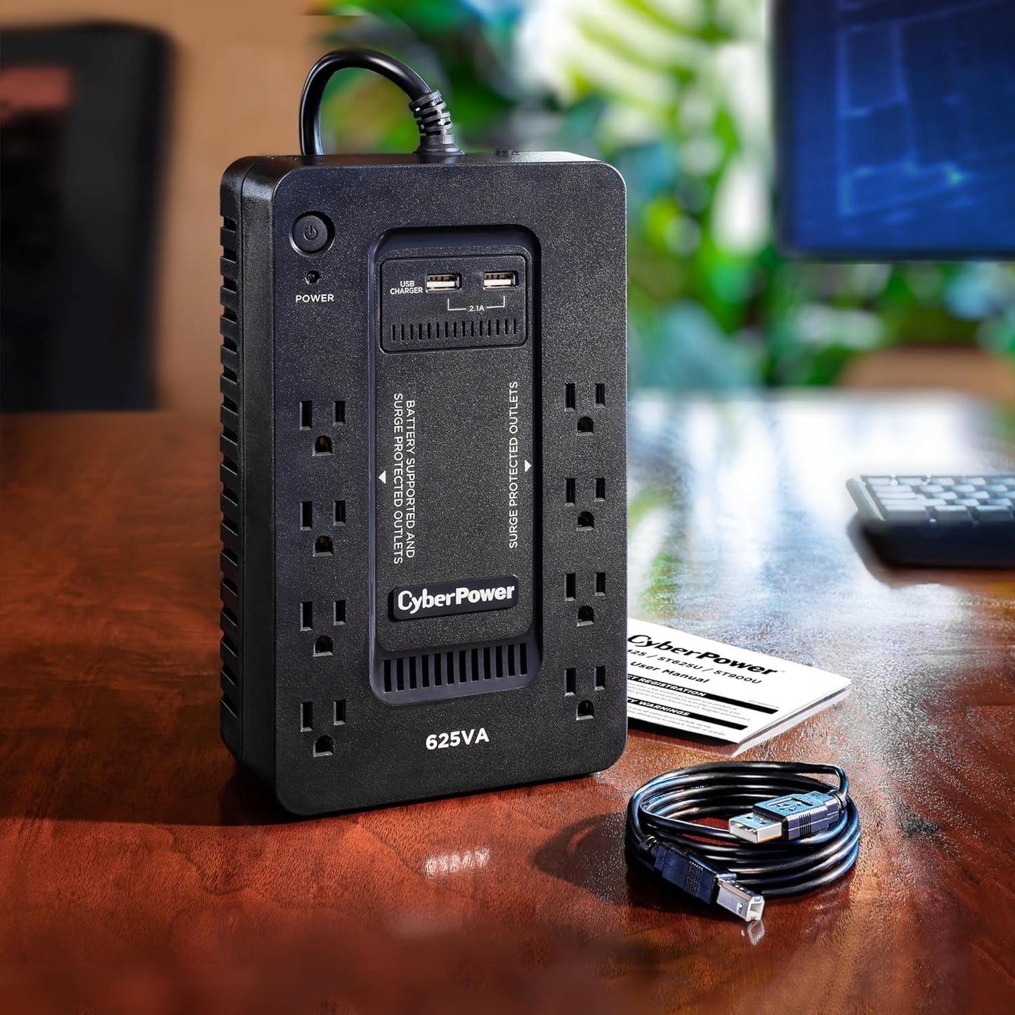 CyberPower ST425 Standby UPS System, 425VA/260W, 8 Outlets, Compact