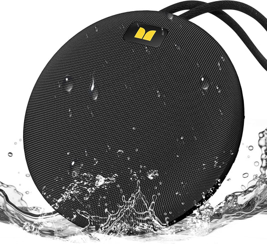 Monster Ripple Portable Bluetooth Speaker, IPX7 Waterproof Shower Speaker, Wireless Speakers with Bluetooth 6.0, Wireless Stereo Pairing, Hands-Free Calling, for Home, Outdoors