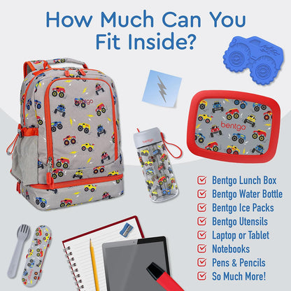 Bentgo Kids Prints 2-in-1 Backpack & Insulated Lunch Bag (Dinosaur)