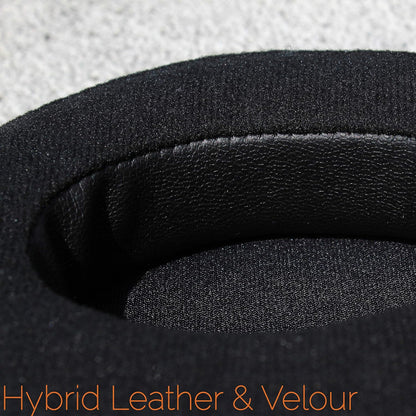 WC PadZ Velour - The Ultimate Upgraded Earpads by Wicked Cushions - Compatible With Audio Technica, HyperX, SteelSeries Arctis & More - Extra Thick - Bigger Opening - Softer Memory Foam | Black Floral