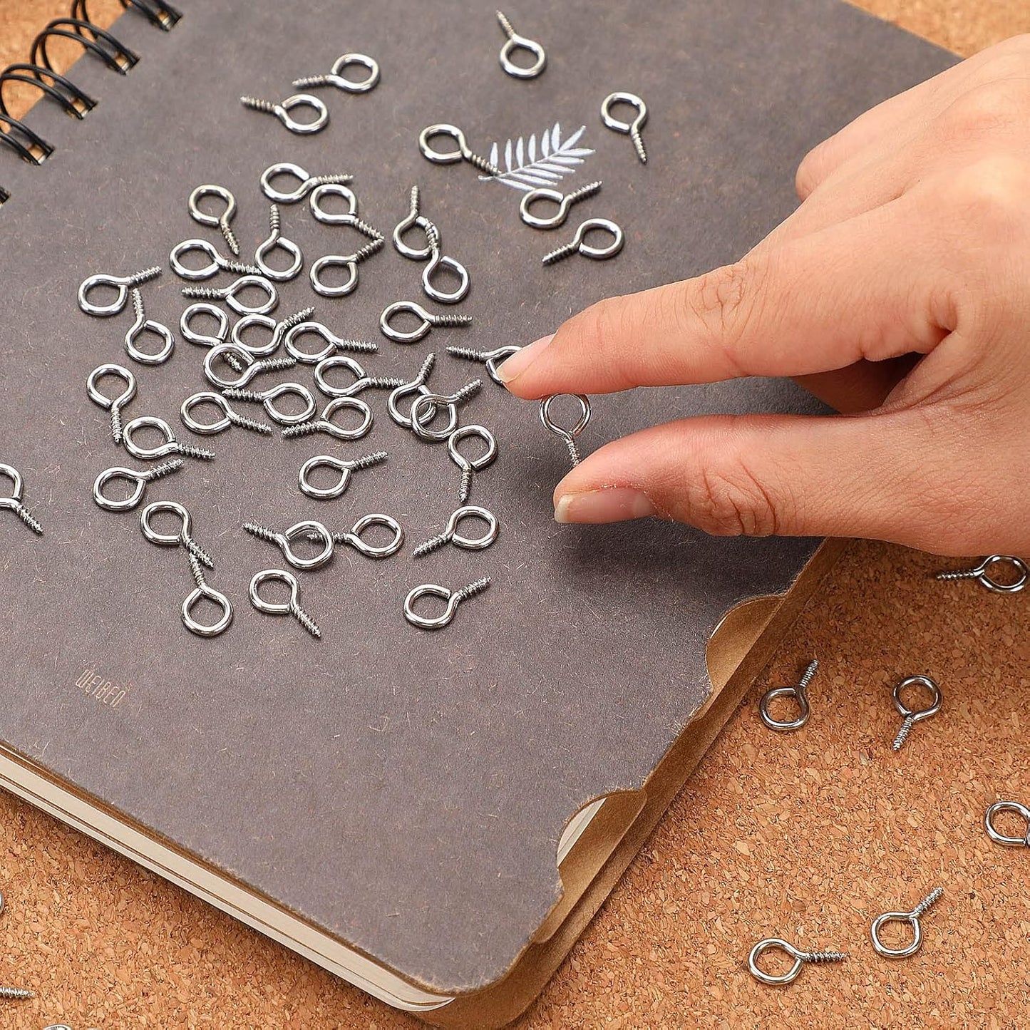 AUGSUN Eye Hooks, 12Pack 2.5 Inch Eye Hooks Heavy Duty 304 Stainless Steel Eye Screw,Screw Eyes Metal Screw Hooks Ring Screws Fasteners Hardware Tools
