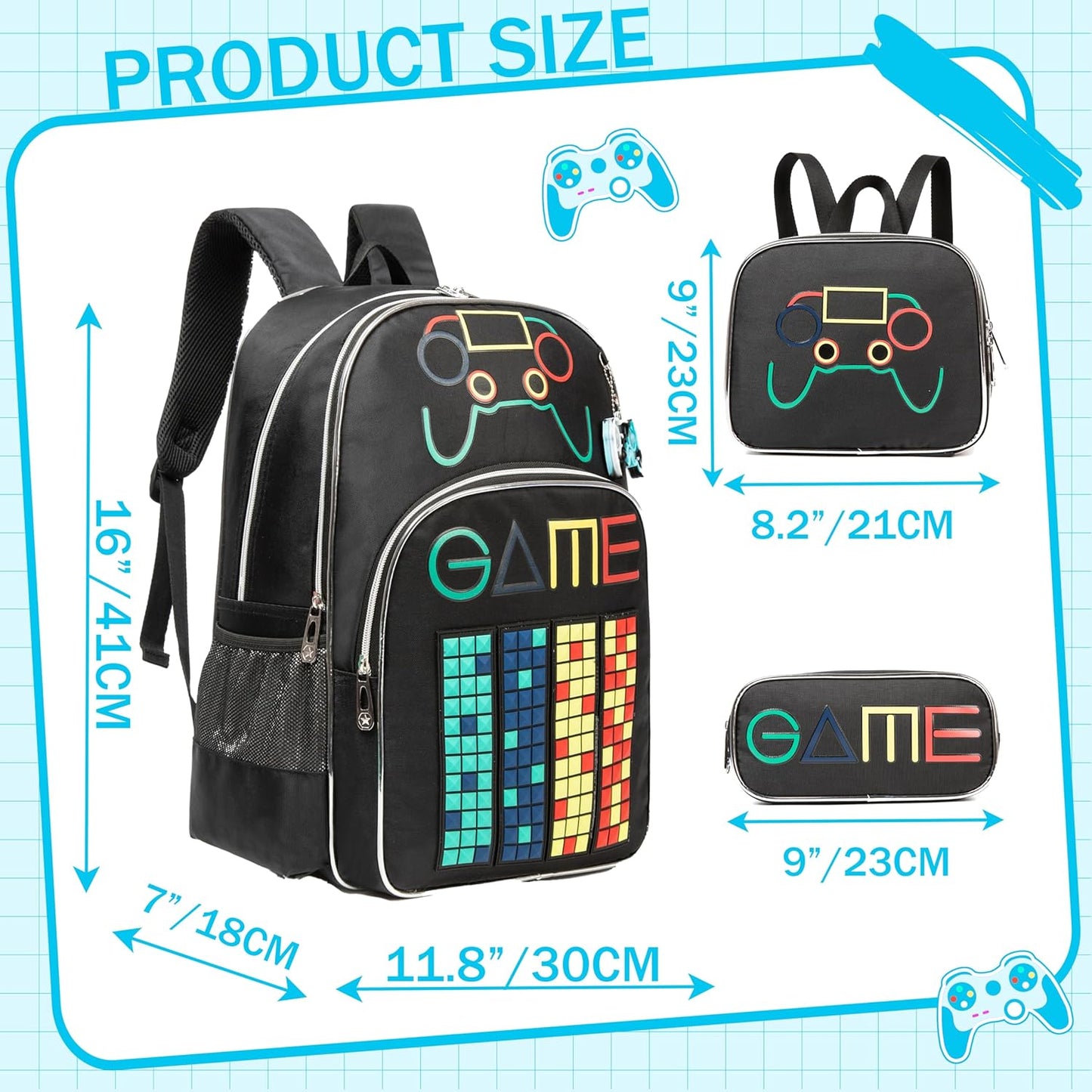 Cute Backpack for Girls School Backpacks with Lunch Box for Elementary