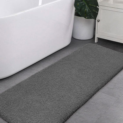 Bathroom Rugs Set 2 Pieces - Bath Rugs Ultra Soft Absorbent Non-Slip Fluffy Thick Microfiber Cozy Bath Mats Set for Tub Shower Bathroom Floors Accessories, 20"x32" & 16"x24" Set of 2 (Beige)
