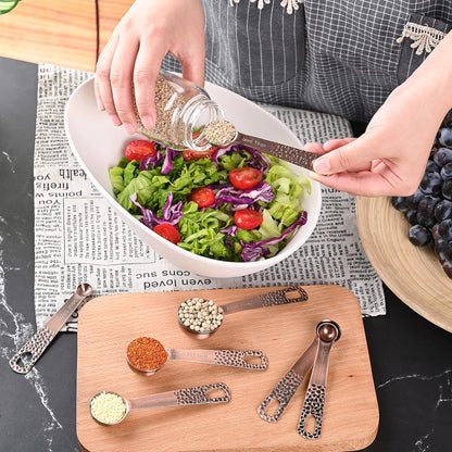 Smithcraft Measuring Cup Set of 8 Stainless Steel Measuring Cups18/8(304) Steel Material Heavy Duty 8 Measuring Cups and 1 Ring Set of 9