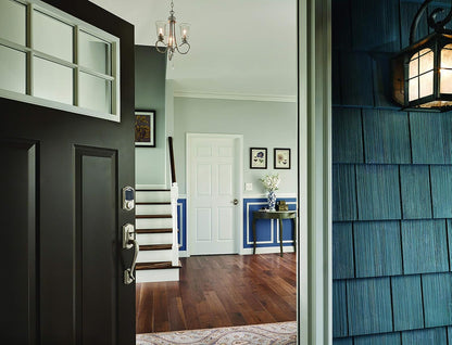 Schlage BE469ZP CAM 622 Connect Smart Deadbolt with Alarm with Camelot Trim in Matte Black, Z-Wave Plus Enabled