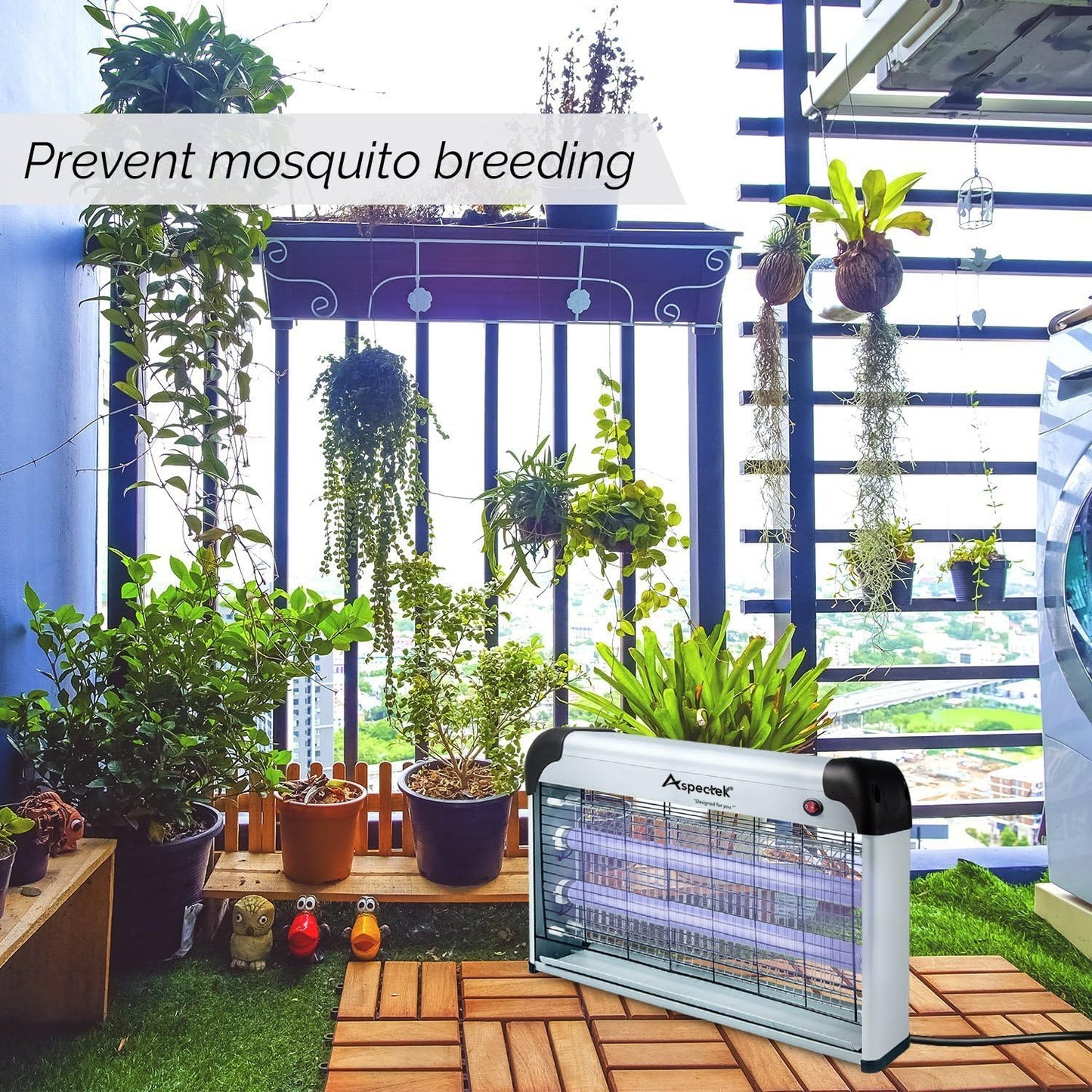 ASPECTEK 40W Insect Fly Killer - Indoor Use,Effective Against Flies, Moths, Mosquitos, Cockroaches, Wasps, Beetles and Bugs