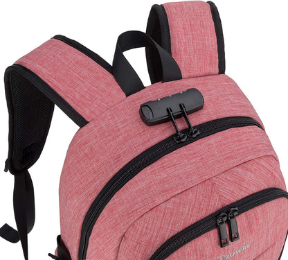 Tzowla Laptop Travel Slim School Backpack Water Resistant Anti-Theft Bag with USB Charging Port and Lock 15.6 Inch Computer Business Backpacks for Men Women College Student Gift,Bookbag Casual Daypack