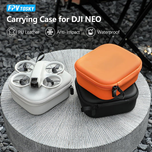 FPVtosky Carrying Case for DJI NEO, Porable Travel Storage Bag for DJI NEO Drone Aceessories (for DJI NEO, Black) - PuriLite