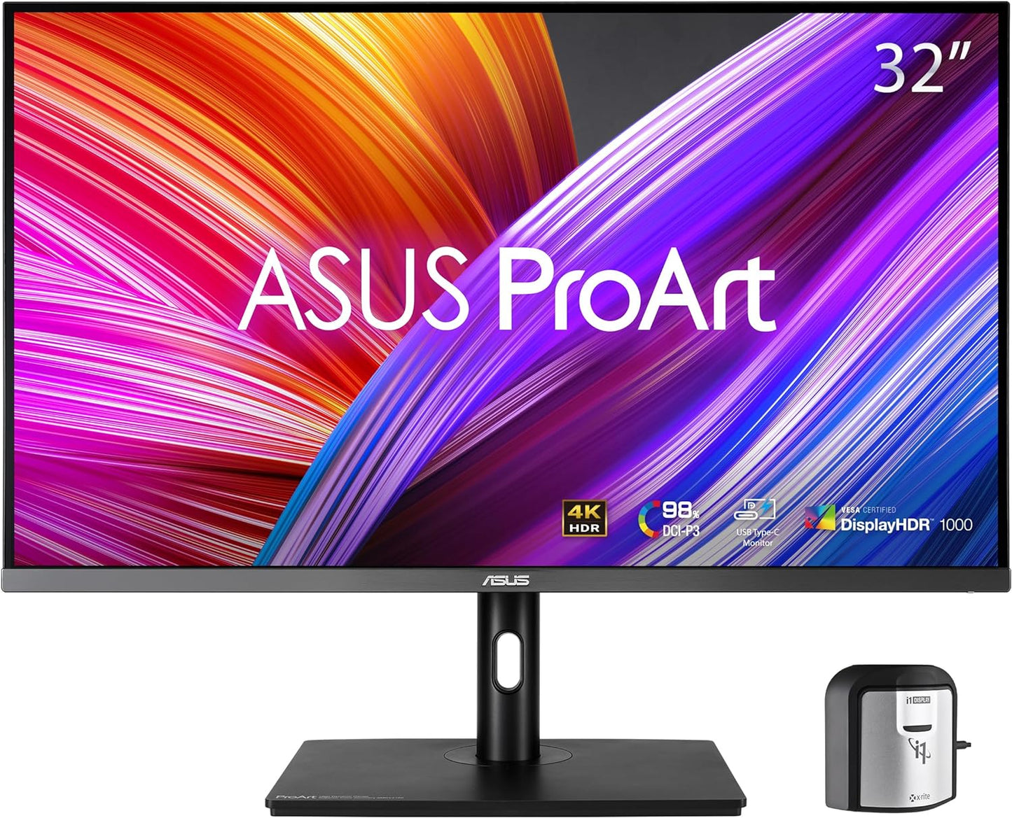 ASUS ProArt Display PA279CV 27” 4K HDR UHD (3840 x 2160) Monitor, IPS, 100% sRGB/Rec. 709, ΔE < 2, USB-C DisplayPort HDMI USB hub, Calman Verified, Eye Care, Tilt Pivot Swivel Height Adjustable